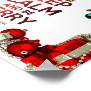 Affiche SlipperyJoe's Merry Christmas artistic tree