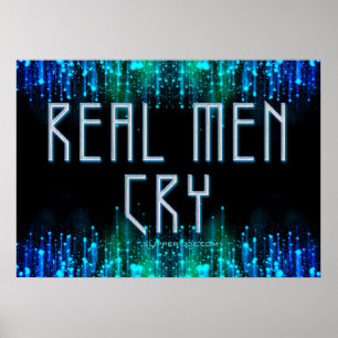 Affiche SlipperyLes vrais hommes de Joe pleurent larmes no