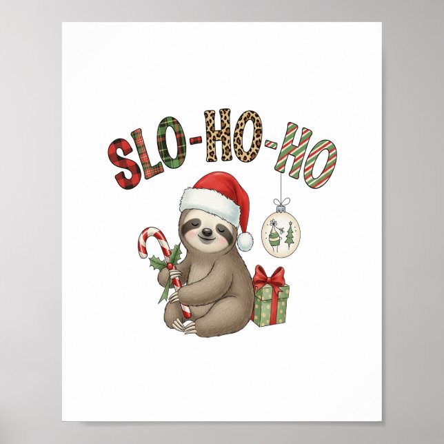 Affiche Slo Ho Ho Xmas Sloth (Devant)