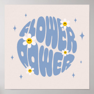 Affiche Slogan d'alimentation des fleurs