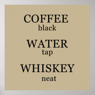 Affiche slogan de whisky