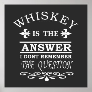 Affiche slogan de whisky