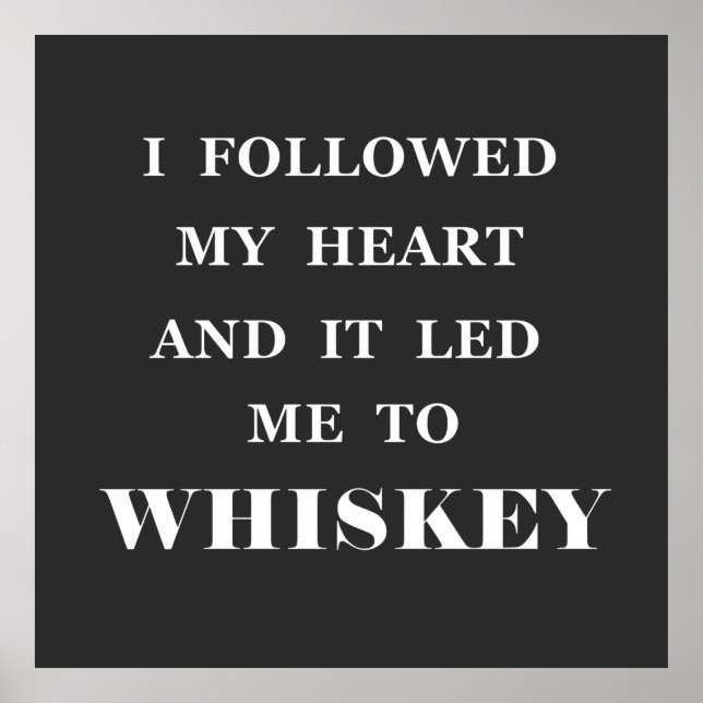 Affiche slogan de whisky (Devant)