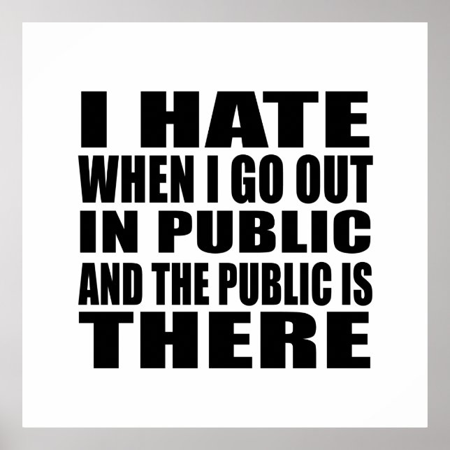 Affiche slogan sarcastique (Devant)