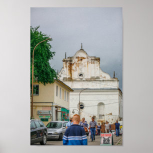 Affiche Slonim Belarus Synagogue de l'architecture urbaine