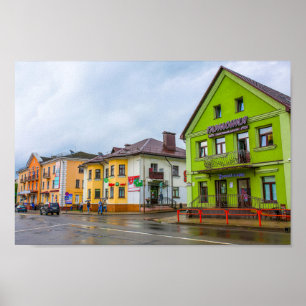 Affiche Slonim Belarus Town Architecture Street