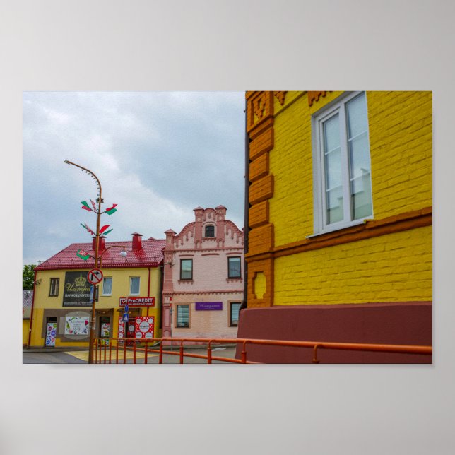 Affiche Slonim Belarus Town Architecture Street (Devant)