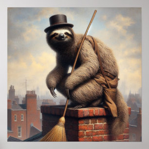 Affiche Sloth Chimney Sweep