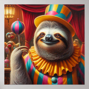 Affiche Sloth Clown