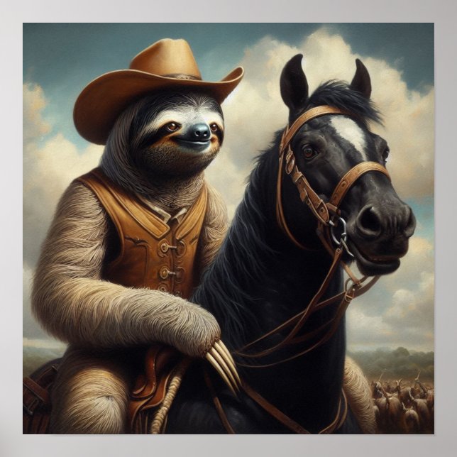 Affiche Sloth Cowboy (Devant)