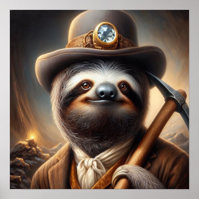 Affiche Sloth Gold Miner (Devant)