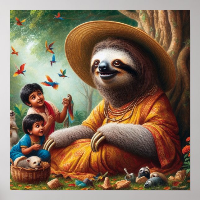 Affiche Sloth Grand-mère (Devant)