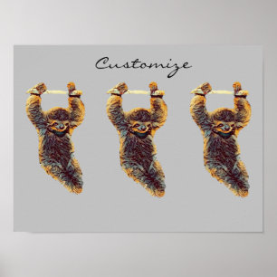 Affiche Sloth Hanging Out Thunder_Cove