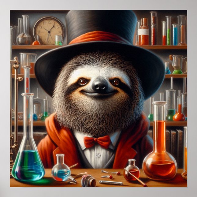 Affiche Sloth Mad Scientifique (Devant)