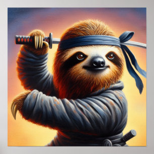 Affiche Sloth Ninja