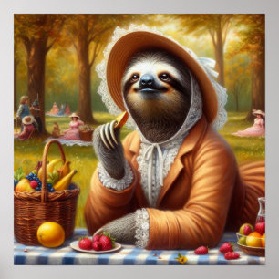 Affiche Sloth Picnic