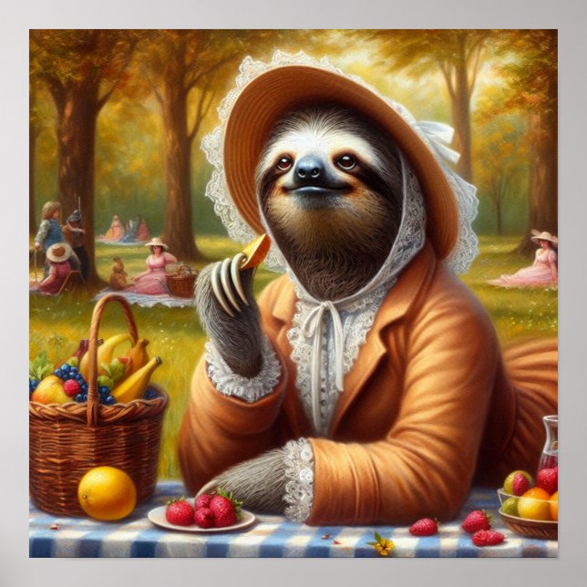Affiche Sloth Picnic (Devant)