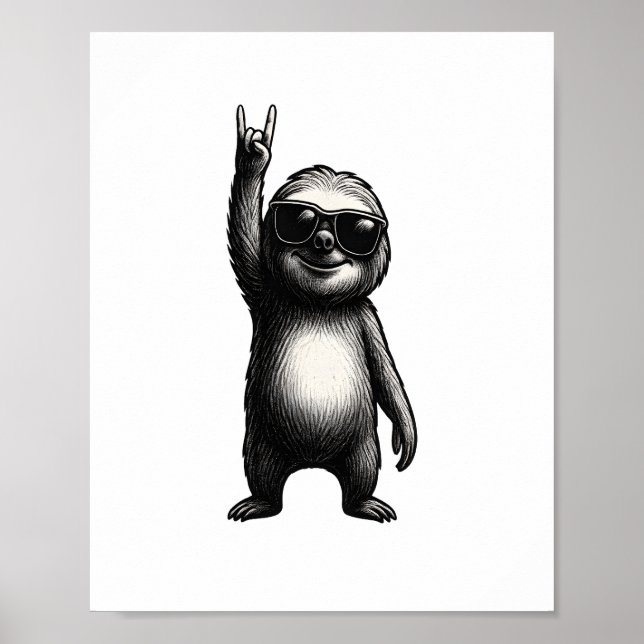 Affiche Sloth Rocking Dance (Devant)