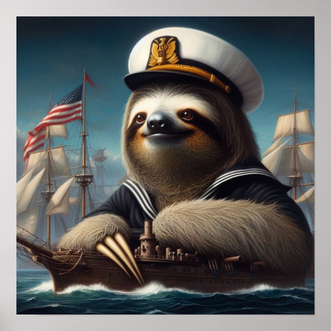 Affiche Sloth Sailor (Devant)