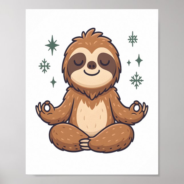 Affiche Sloth Yoga Sloth (Devant)