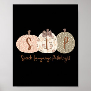 Affiche Slp Citrouille Discours Langue Pathologiste Automn