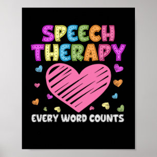 Affiche SLP Language Pathologiste et Speech