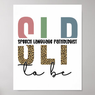 Affiche SLP to be - Future Voix Langue Pathologiste cadeau