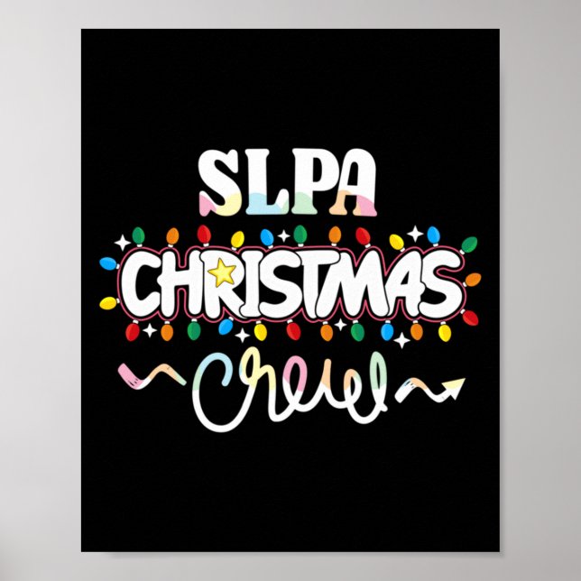 Affiche Slpa Christmas Crew Speech Pathology Istant Xma  (Devant)