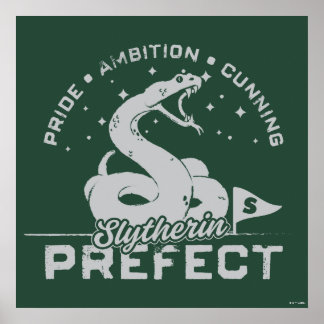 Affiche SLYTHERIN™ - Badge Préfet