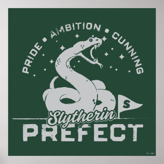 Affiche SLYTHERIN™ - Badge Préfet (Devant)