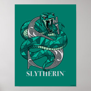 Affiche SLYTHERIN™ Crosshatched Emblem