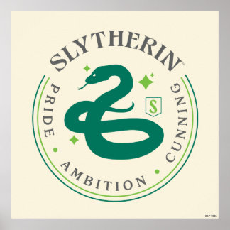 Affiche SLYTHERIN™ Insigne de fierté de la Maison du serpe
