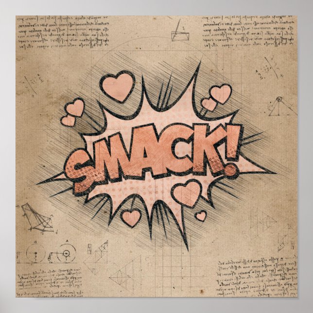 Affiche SMACK ! Vintage Comic Book (Devant)