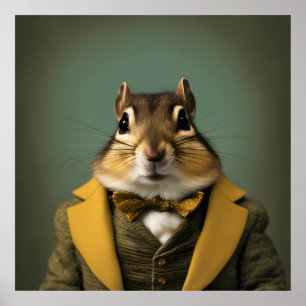 Affiche Smart Chipmunk