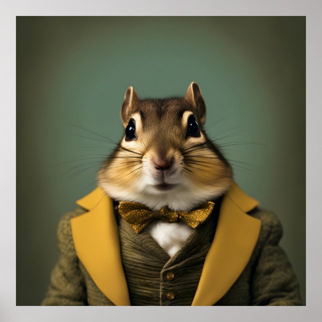 Affiche Smart Chipmunk (Devant)