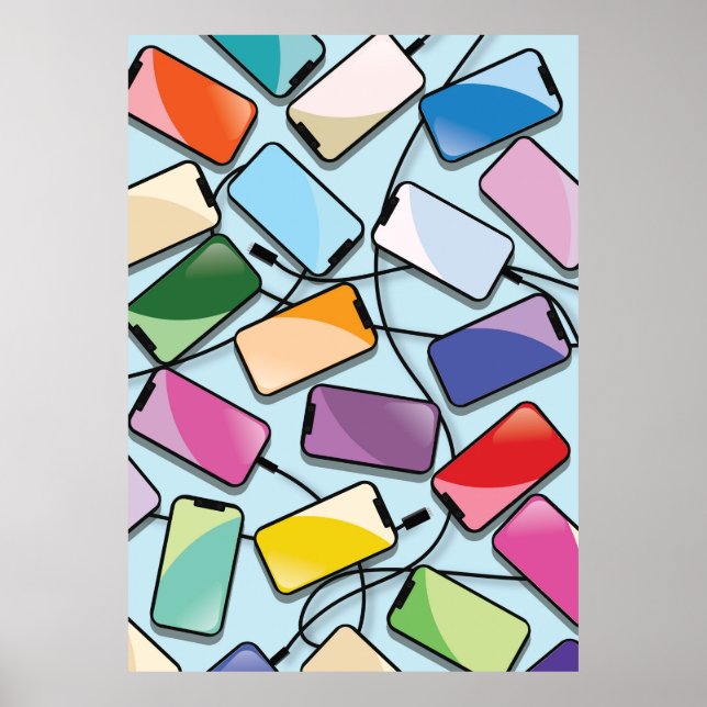 Affiche Smartphones avec encoche (Devant)