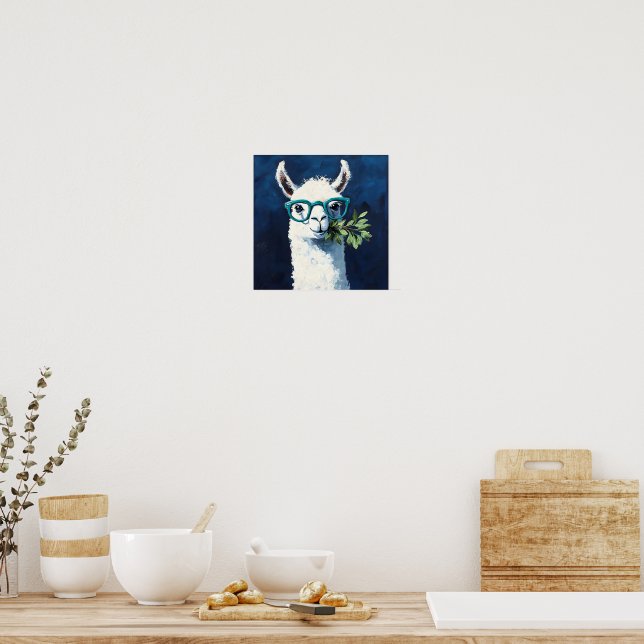 Affiche Smarty Llama Chic (Cuisine)