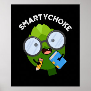 Affiche Smartychoke Funny Artichoke Pun Dark BG