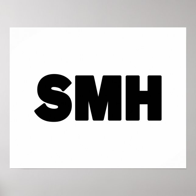 Affiche SMH | Text Slang (Devant)