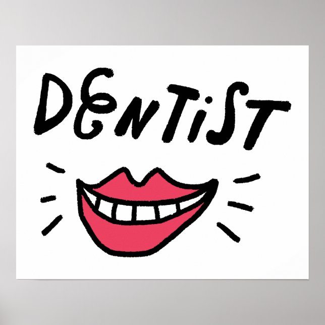 Affiche Smile Dentiste (Devant)