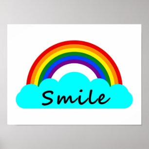 Affiche Smile - LGBT Rainbow