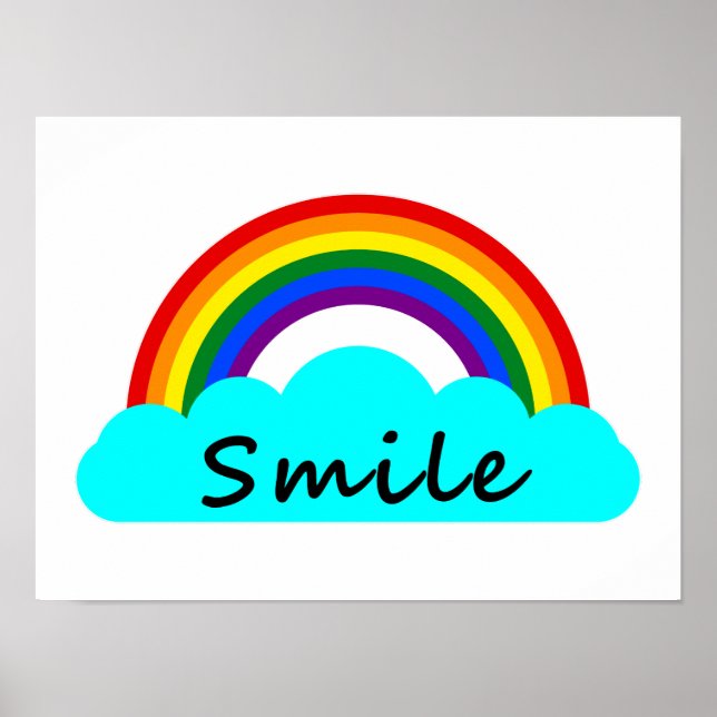 Affiche Smile - LGBT Rainbow (Devant)