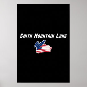 Affiche Smith Mountain Lake Virginie Aigle Patriotique