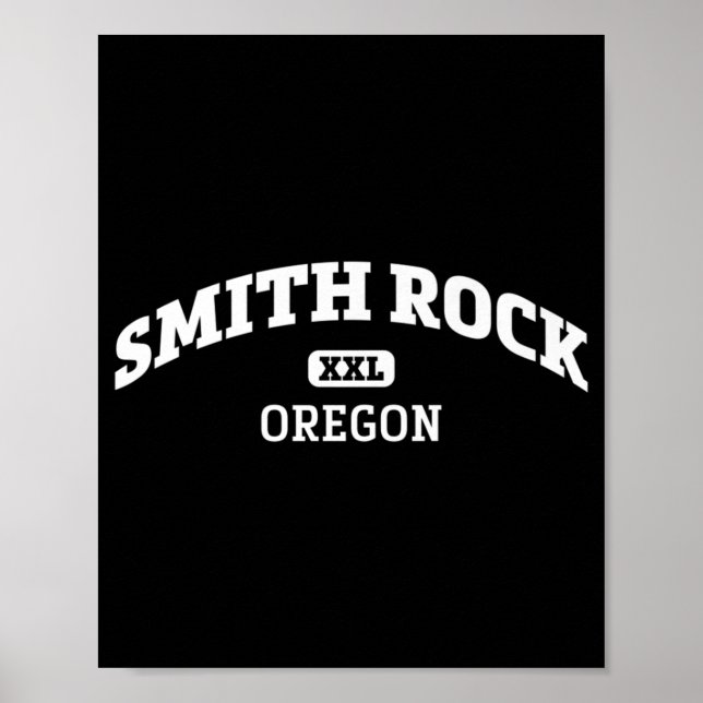 Affiche Smith Rock College Style Rock Escalade Area Design (Devant)