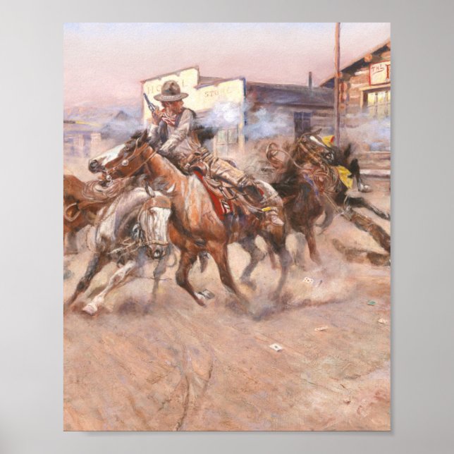 Affiche Smoke 45, 1908 Charles Marion Russell (Devant)