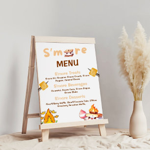 Affiche S'more Bar Menu Smore Bar S'mores Station Out