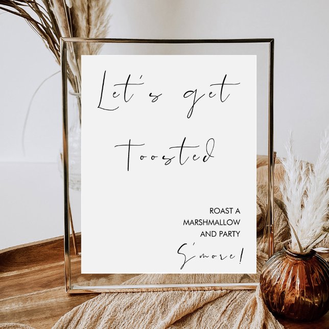 Affiche S'more Station Bar | Roast A Marshmallow Mariage (Créateur téléchargé)