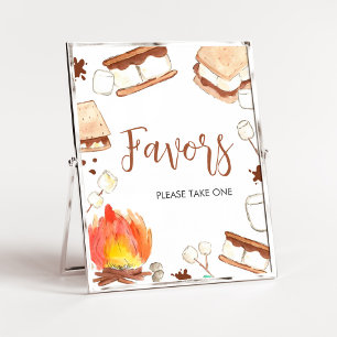 Affiche S'mores Baby shower de camping Faveurs