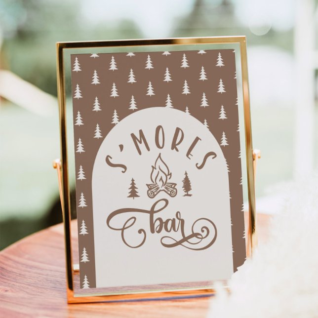 Affiche S'mores Bar Capming Un Joyeux anniversaire de Camp (Créateur téléchargé)