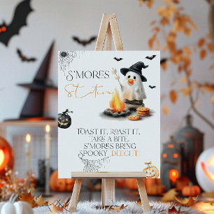 Affiche Smores Bar Little Boo Baby shower Halloween